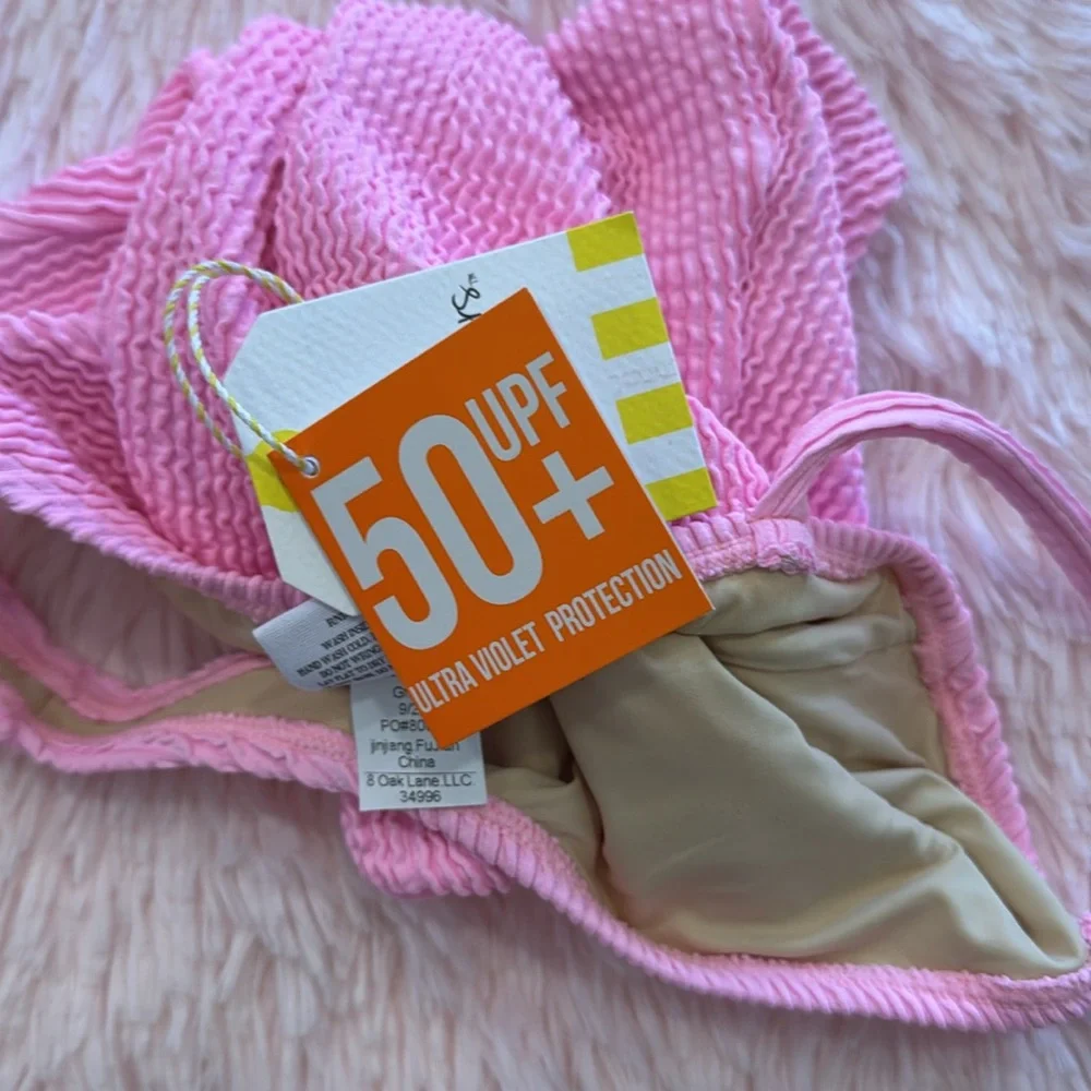 Shade Critters Pink Crinkle One Piece Swimsuit - Picture 3 of 3